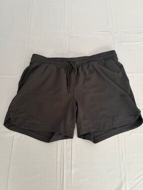 MONDETTA black drawstring athletic shorts Sz L